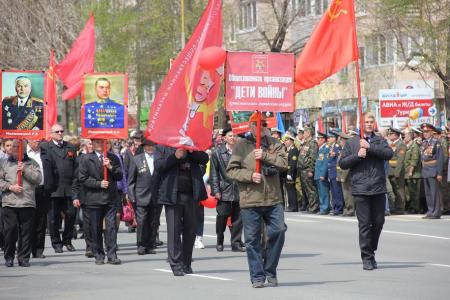 Приморский край. «Дети войны» и коммунисты города Артёма стали участниками Парада Победы