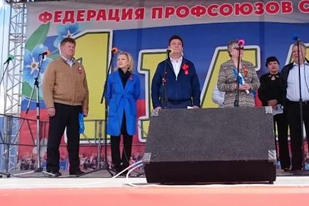 Виктор Гончаров выступил на Первомайском митинге в городе Ставрополе