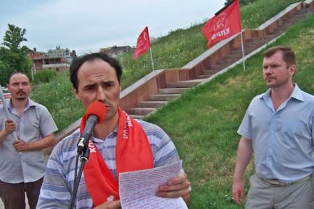 Татарстан, Казань. В День памяти и скорби коммунисты возложили цветы в Парке Победы