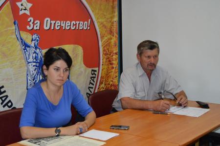 Состоялось заседание избирательного штаба алтайских коммунистов