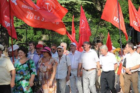 В Крыму прошёл митинг «АнтиНАТО»