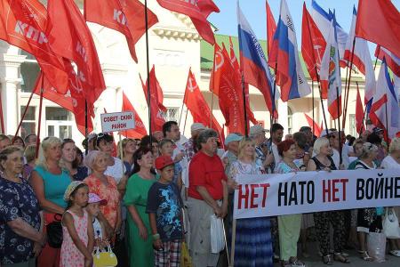 В Крыму прошёл митинг «АнтиНАТО»