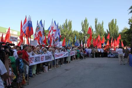 В Крыму прошёл митинг «АнтиНАТО»