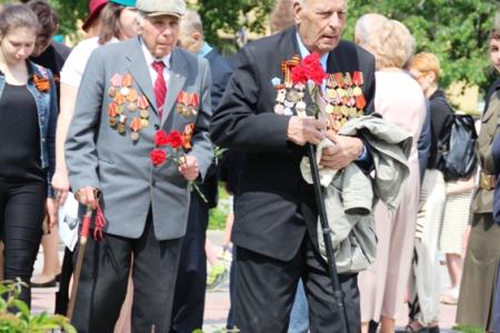 В Великом Новгороде прошел митинг, посвящённый 90-летию со дня рождения партизана Лёни Голикова