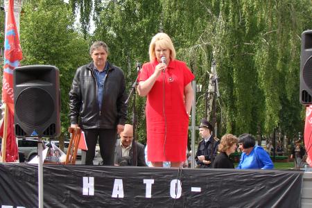 Алтайский край. Бийские коммунисты провели митинг «Анти - НАТО» 