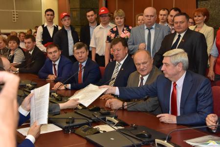 Г.А. Зюганов: Мы представили список, выражающий интересы широких слоев избирателей