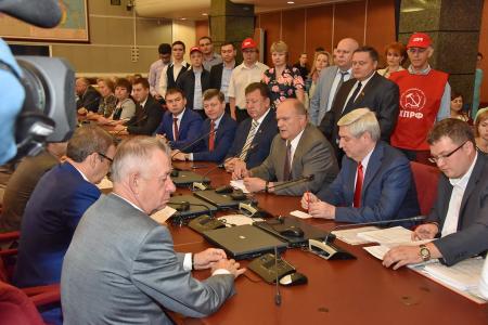 Г.А. Зюганов: Мы представили список, выражающий интересы широких слоев избирателей