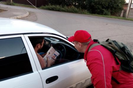Красноярский край. В районном центре Берёзовка продолжается агитационная работа активистов КПРФ