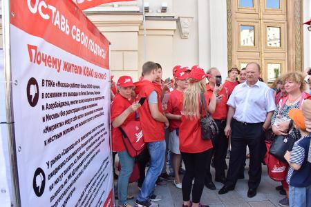 Г.А. Зюганов принял участие в акции «Галерея кандидатов» в Москве