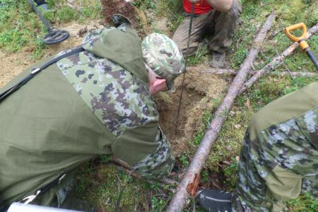 Ленинградские комсомольцы приняли участие в поисковой работе в республике Карелия 