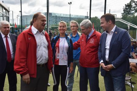 Г.А Зюганов принял участие в открытии в Москве волейбольного турнира «Быстрее, выше, сильнее», посвященного Дню физкультурника