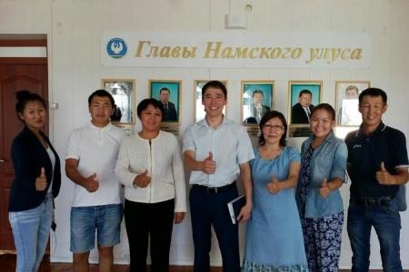 Лидер комсомола Якутии Дмитрий Шарипов встретился с представителями молодежи на родине Максима Аммосова