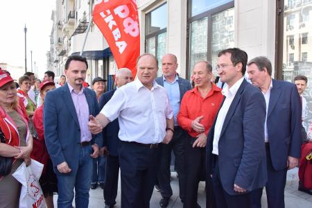 Г.А. Зюганов принял участие в акции «Галерея кандидатов» в Москве