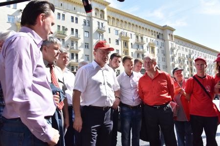 Г.А. Зюганов принял участие в акции «Галерея кандидатов» в Москве