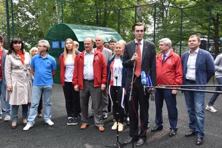 Г.А Зюганов принял участие в открытии в Москве волейбольного турнира «Быстрее, выше, сильнее», посвященного Дню физкультурника