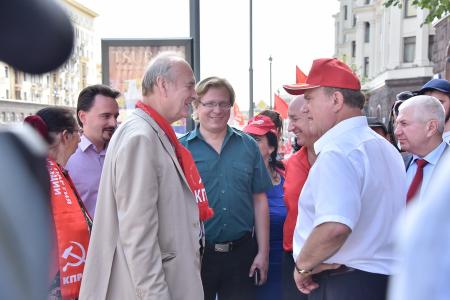 Г.А. Зюганов принял участие в акции «Галерея кандидатов» в Москве