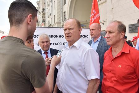 Г.А. Зюганов принял участие в акции «Галерея кандидатов» в Москве