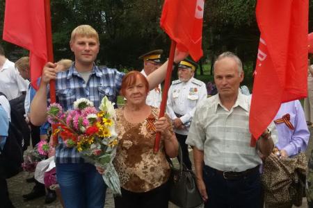 Приморский край. Коммунисты города Артема отметили 71-ю годовщину окончания Второй мировой войны