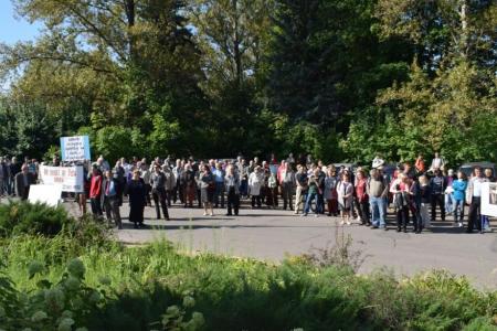 Московская область. Митинг в защиту российской науки прошел в Пущино