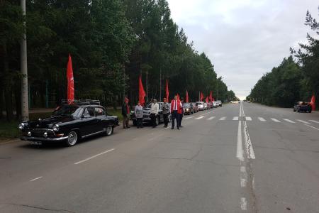 Красноярский край. Комсомольский автопробег в Сосновоборске