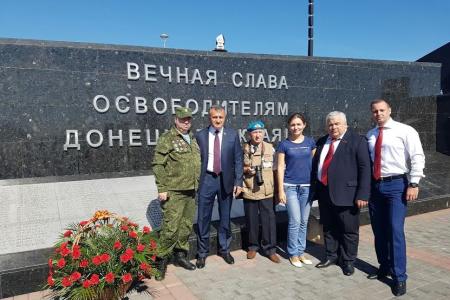К.К. Тайсаев принял участие в чествовании ветеранов Великой Отечественной войны Донецкой Народной Республики