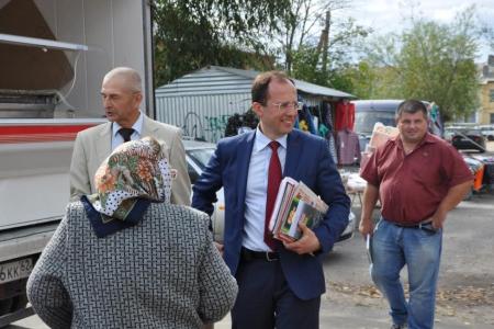 Московская область. Красная Пойма. Кандидаты в депутаты от КПРФ Виталий Фёдоров и Алексей Соколов провели встречи в аграрном поселке