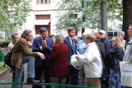Юрий Афонин и Леонид Зюганов встретились с жителями района Сокол города Москвы