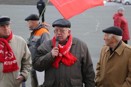 В столице Мордовии городе Саранске коммунисты провели митинг «Вы за это голосовали?»