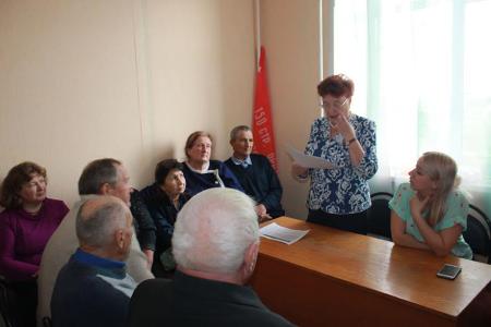 Лидер коммунистов Тюменской области Тамара Казанцева встретилась с активом Исетского районного отделения КПРФ