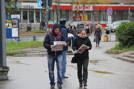 Республика Коми. Сыктывкарские активисты КПРФ провели пикет, приуроченный к очередной годовщине штурма Белого Дома