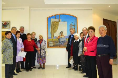 Республика Калмыкия. На персональной выставке художника-коммуниста