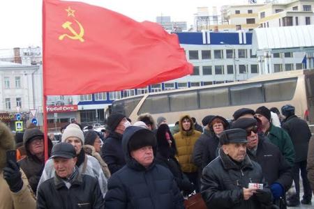 Татарстан. В Казани прошёл митинг в честь Великого Октября