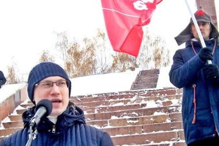 Татарстан. В Казани прошёл митинг в честь Великого Октября