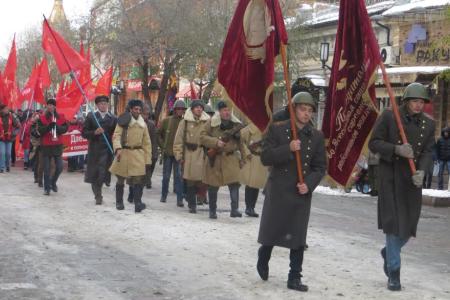 Празднование 99-й годовщины Октябрьской Революции прошло в Оренбурге