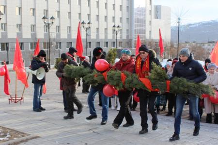 Праздник Великого Октября в Магадане