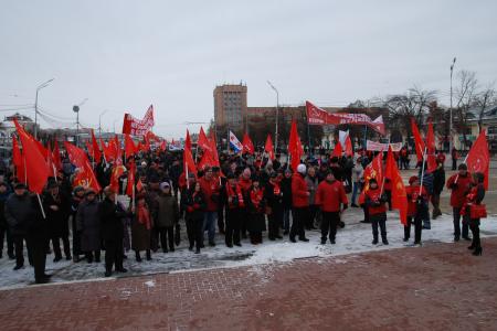 99-я годовщина Великого Октября в Рязани