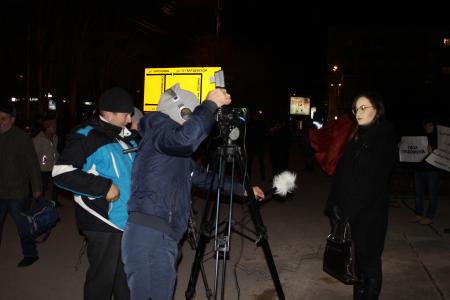 Волгоград. Комсомольцы вышли на улицы города с требованием отменить повышение цен на проезд на общественном транспорте