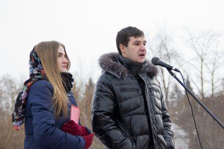 Накануне 99-летия Великой Октябрьской социалистической революции томские коммунисты провели шествие и митинг