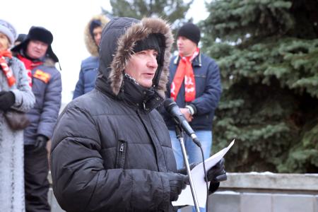 Празднование годовщины Великого Октября в Омске