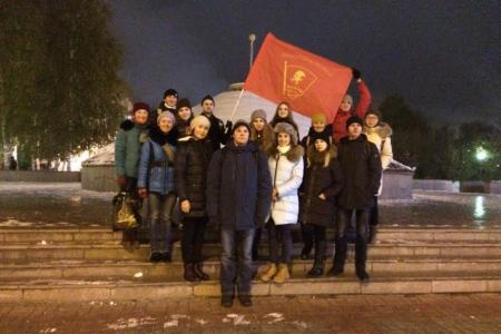 29 октября члены Томского отделения ЛКСМ отметили День комсомола