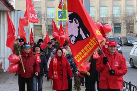 Праздник Великого Октября в Магадане