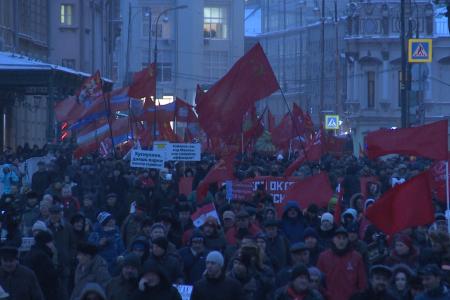 Мы должны донести до каждого Величие Октября 1917 года! Подмосковные коммунисты приняли участие в шествии и митинге в столице