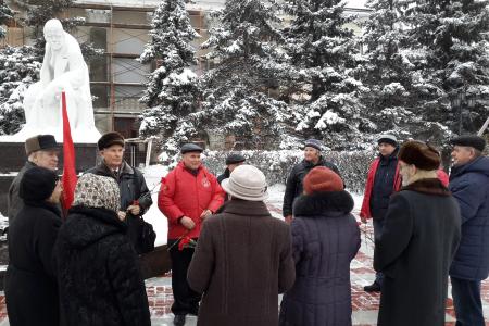Московская область. Коммунисты Ленинского района отметили годовщину Великого Октября