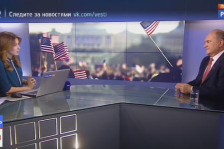 Г.А. Зюганов на телеканале «Россия 24»: Предвыборная кампания в США свелась к "междусобойчику"