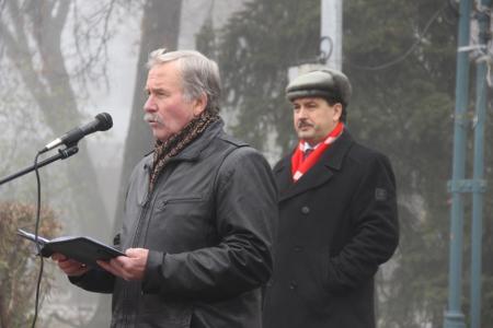Время, ленинские лозунги развихрь! Митинг брянских коммунистов в 99-ю годовщину Великого Октября
