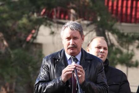 Республика Крым. Митинг-протест против переноса памятника В.И. Ленину в Феодосии