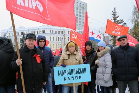 Празднование годовщины Великого Октября в Омске