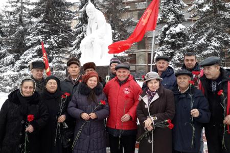 Московская область. Коммунисты Ленинского района отметили годовщину Великого Октября