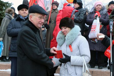 Празднование годовщины Великого Октября в Омске
