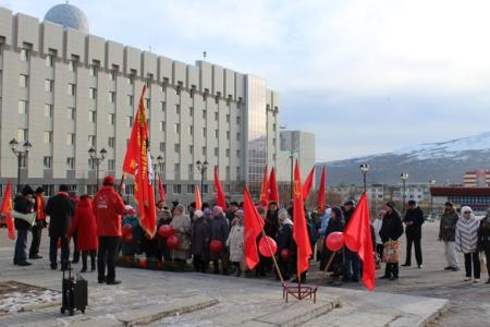 Праздник Великого Октября в Магадане